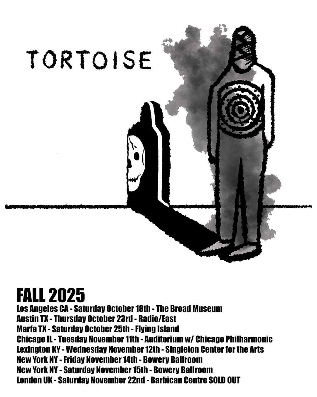 Tortoise Tour Poster 2025